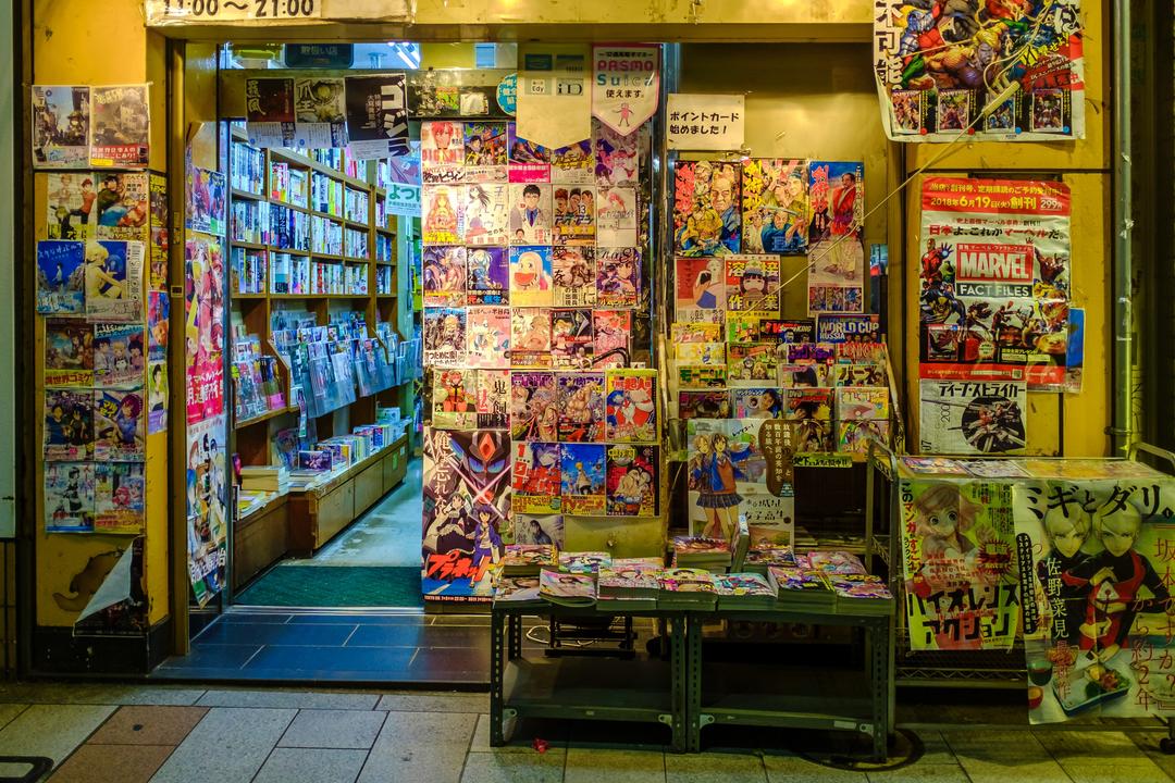 a light novel and manga store